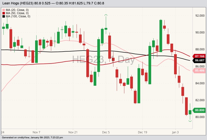 cme february hogs