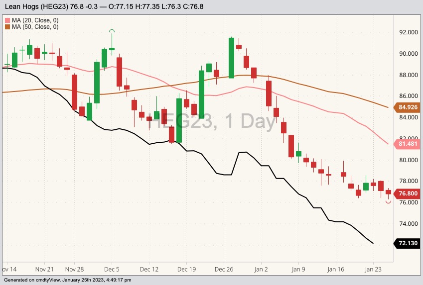 cme february lean hogs