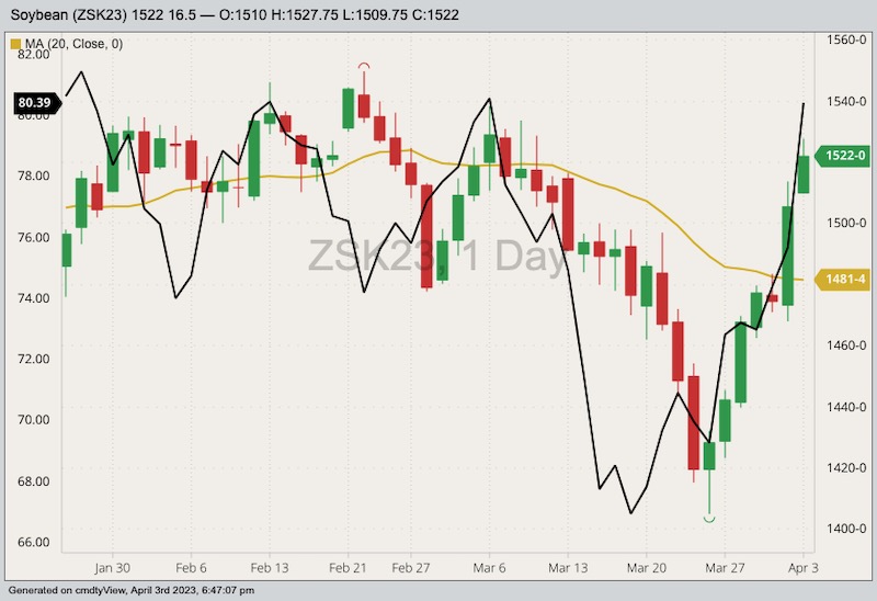 cbot may soybeans