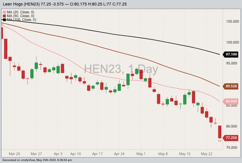 cme july lean hogs