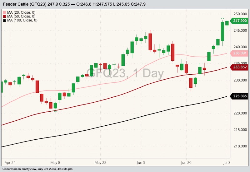 cme august feeder cattle