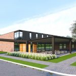 Artist rendering of the Prairie Crops and Soils and Crops Research Facility.