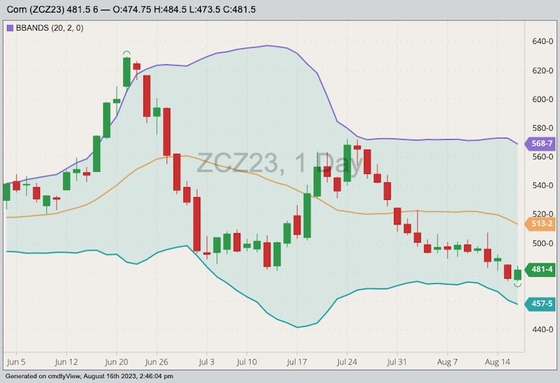 cbot december corn