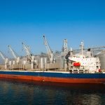 Port grain facilities at Constanta, Romania.