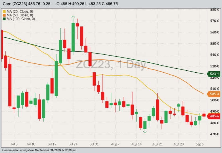 cbot december corn