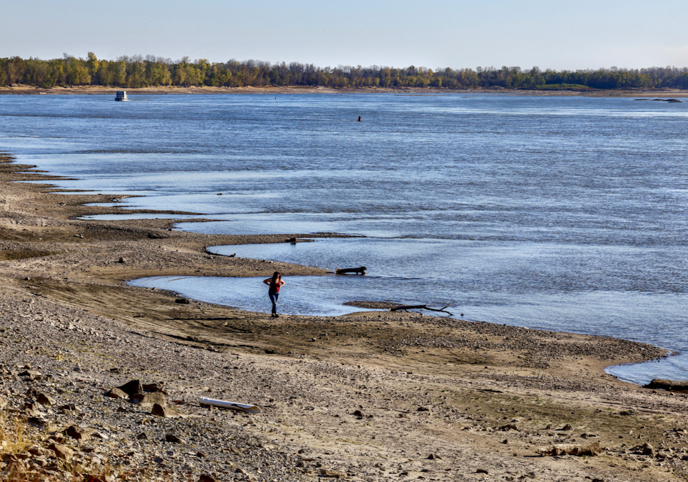 A View of the Mississippi River in Illinois