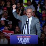 Robert F. Kennedy Jr. attends a campaign event for Republican presidential nominee and former U.S. President Donald Trump in Milwaukee, Wisconsin, U.S. November 1, 2024. REUTERS/Joel Angel Juarez