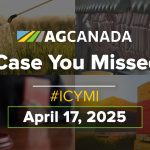 Title card for in case you missed it, your national agriculture news recap.