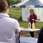 Kim Brown at crop diagnostic school presenting on water quality and herbicides