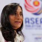 Canadian Foreign Minister Anita Anand speaks during an interview at Kuala Lumpur, Malaysia July 10, 2025.