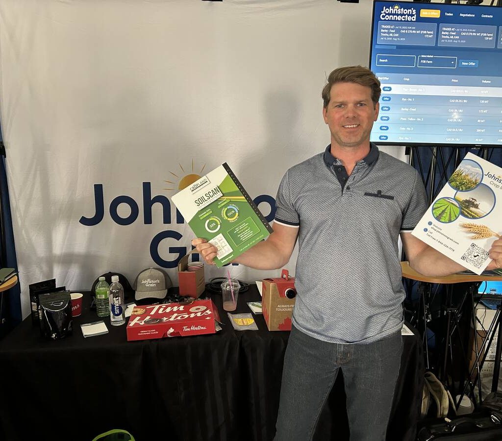 Joel Merkosky, president of Johnston's Grain