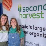 Emily Owen (left) and Katherine Hepp (right) at Second Harvest's booth at Agriculture in Motion on July 16, 2025. Photo: Geralyn Wichers