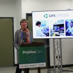 Minister Eleanor Olszewski at Global Institute for Food Security for funding announcement. Photo: Janelle Rudolph