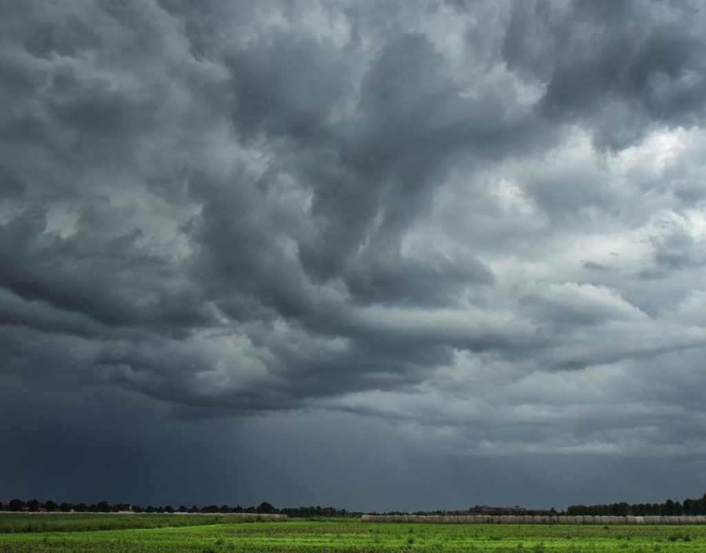 Dark clouds over the Prairie.