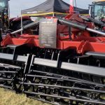 Versatile's Fury HS150 high-speed disc on the show grounds at Canada’s Outdoor Farm Show on Sept. 10, 2025.  Photo: Greg Berg