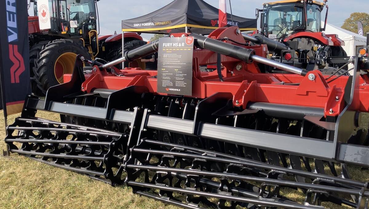 Image for Versatile brings updated Fury line of high-speed discs to Canada’s Outdoor Farm Show