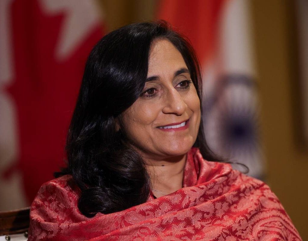 Anita Anand, the Canadian minister of foreign affairs, speaks to Reuters during an interview in Mumbai, India, October 14, 2025.