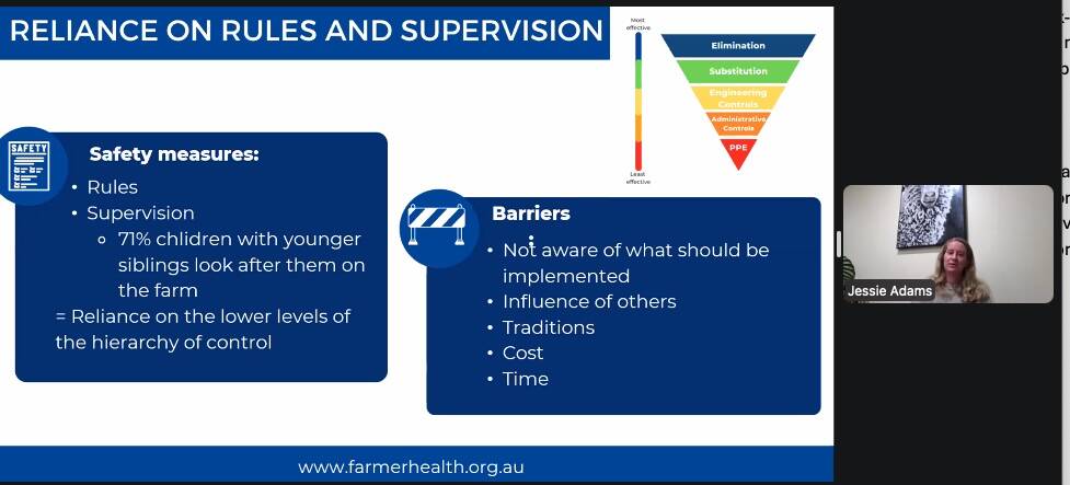 Jessie Adams presents at the virtual CASA conference Oct. 6.