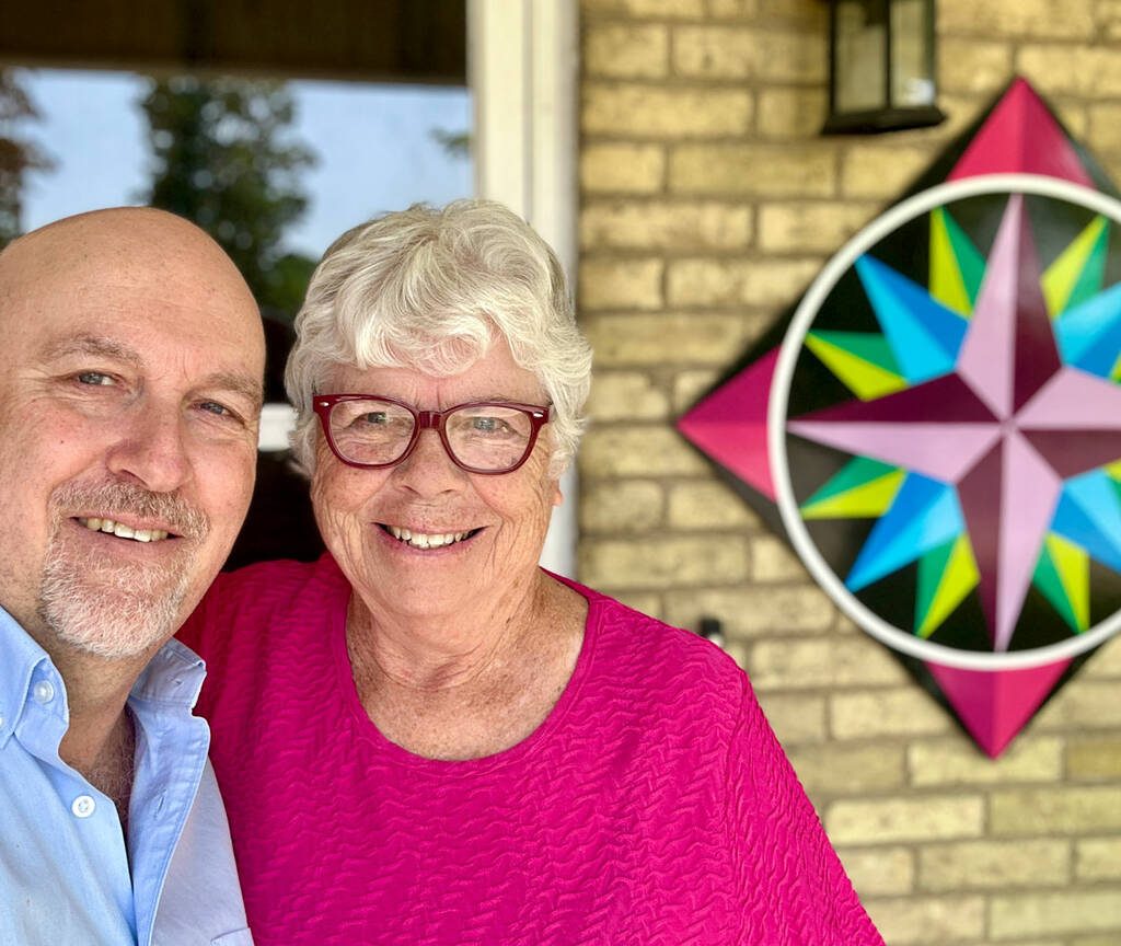 We Lend a Hand director Colin Field with author Bonnie Sitter. The duo paired up to bring story of Ontario farmerettes in the documentary.