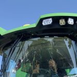 An attendee checks out the view from the driver’s seat of a John Deere S7 combine at Canada’s Outdoor Farm Show on Sept. 11.  Photo: Greg Berg