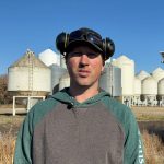 Farmer Simon Ellis looks on at his farm, which has suffered wild weather swings in recent years, in Wawanesa, Manitoba, October 23, 2025.