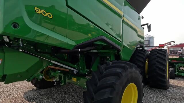John Deere combines