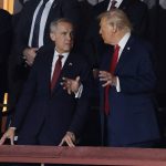 FILE PHOTO: Prime Minister Mark Carney and U.S. President Donald Trump during the FIFA World Cup 2026 draw on Dec. 5, 2025.