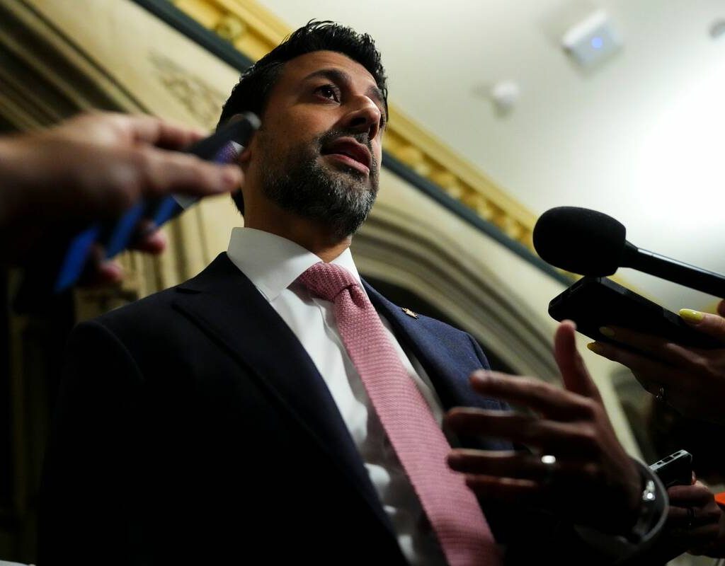 File Photo: Minister of International Trade Maninder Sidhu arrives for a caucus meeting Parliament Hill in Ottawa on Wednesday, June 11, 2025.