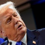 U.S. President Donald Trump speaks during a press briefing at the White House, following the Supreme Court's ruling that Trump had exceeded his authority when he imposed tariffs, in Washington, D.C., U.S., February 20, 2026. Photo: REUTERS/Elizabeth Frantz