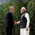 Canadian Prime Minister Mark Carney and India's Prime Minister Narendra Modi shake hands before posing for a photo during the G7 Leaders' Summit in Kananaskis, in Alberta, Canada, June 17, 2025.
