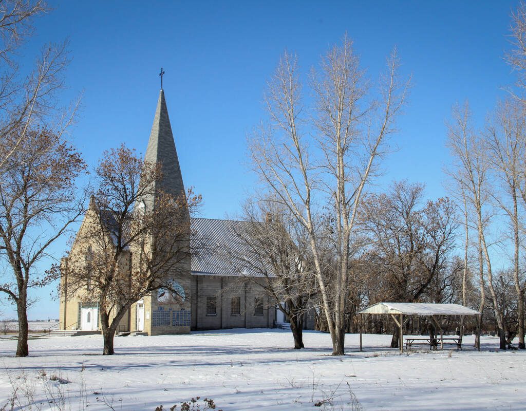 A church in Ste. Elizabeth, Man., in winter. Photo: Geralyn Wichers