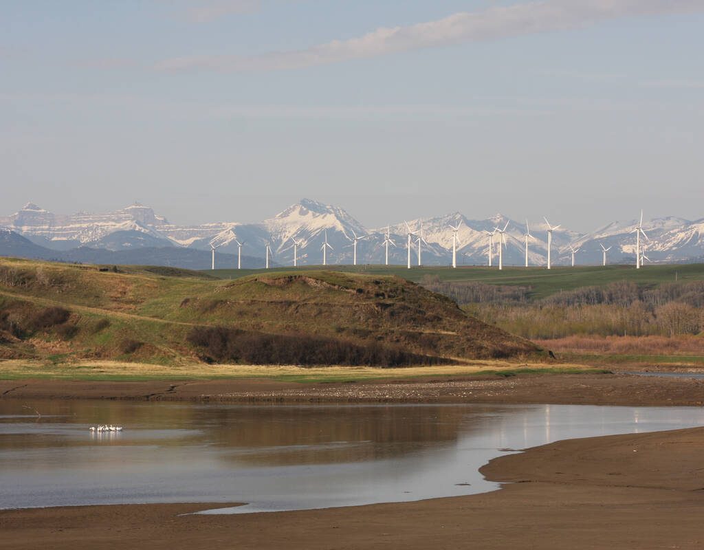 Southwest Albera where the Castle River joins the Oldman River Dam east of Cowley, Alta. Photo: File