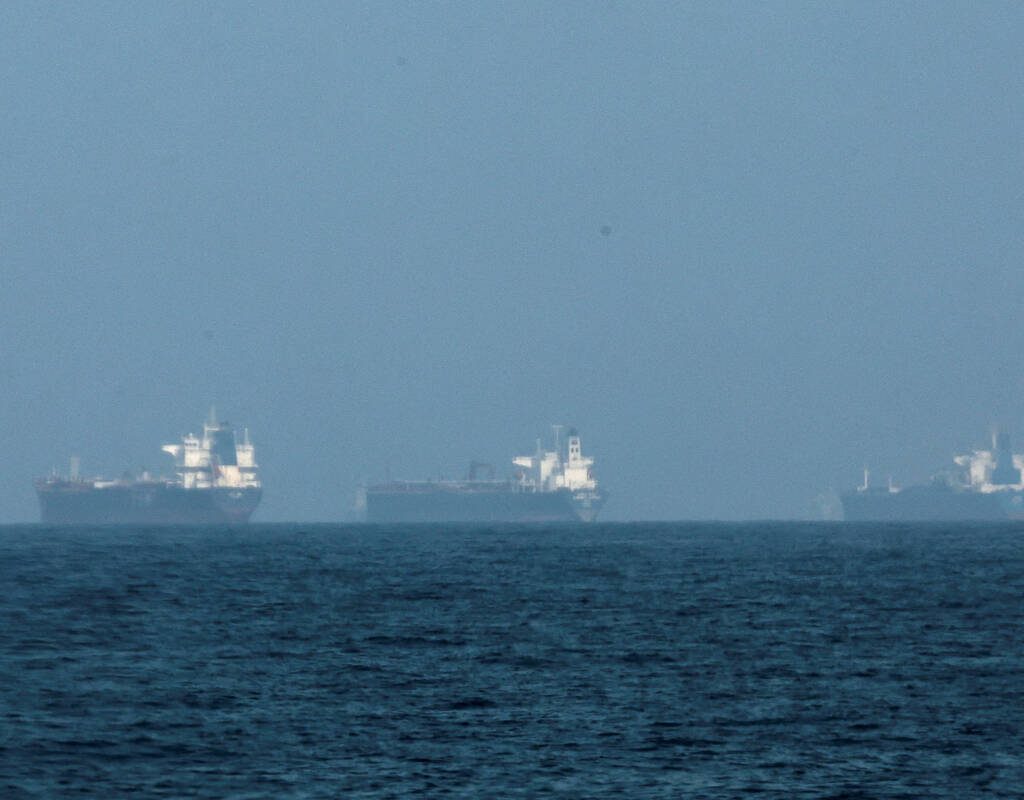 Tankers are seen off the coast of the Fujairah, as Iran vows to close the Strait of Hormuz, amid the U.S.-Israel conflict with Iran, in Fujairah, United Arab Emirates, March 3, 2026. 