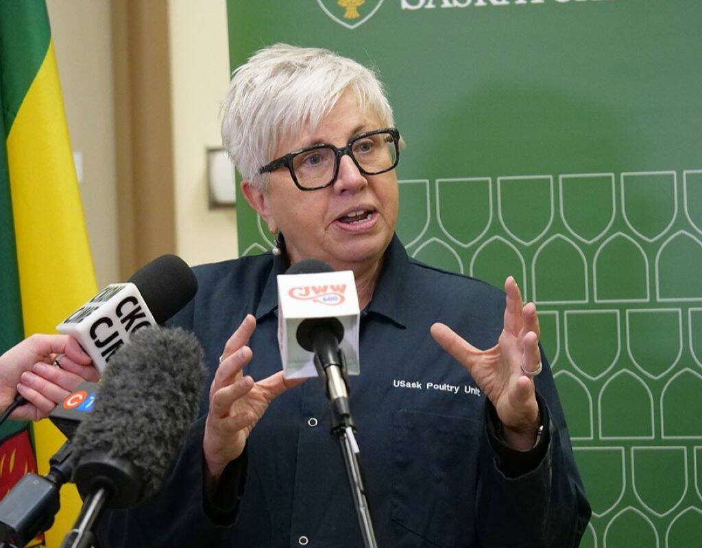 Dr. Karen Schwean-Lardner is a professor in the University of Saskatchewan's department of animal and poultry science. She's also the lead researcher for the proposed poultry facility. Photo: Matt Olson/Supplied