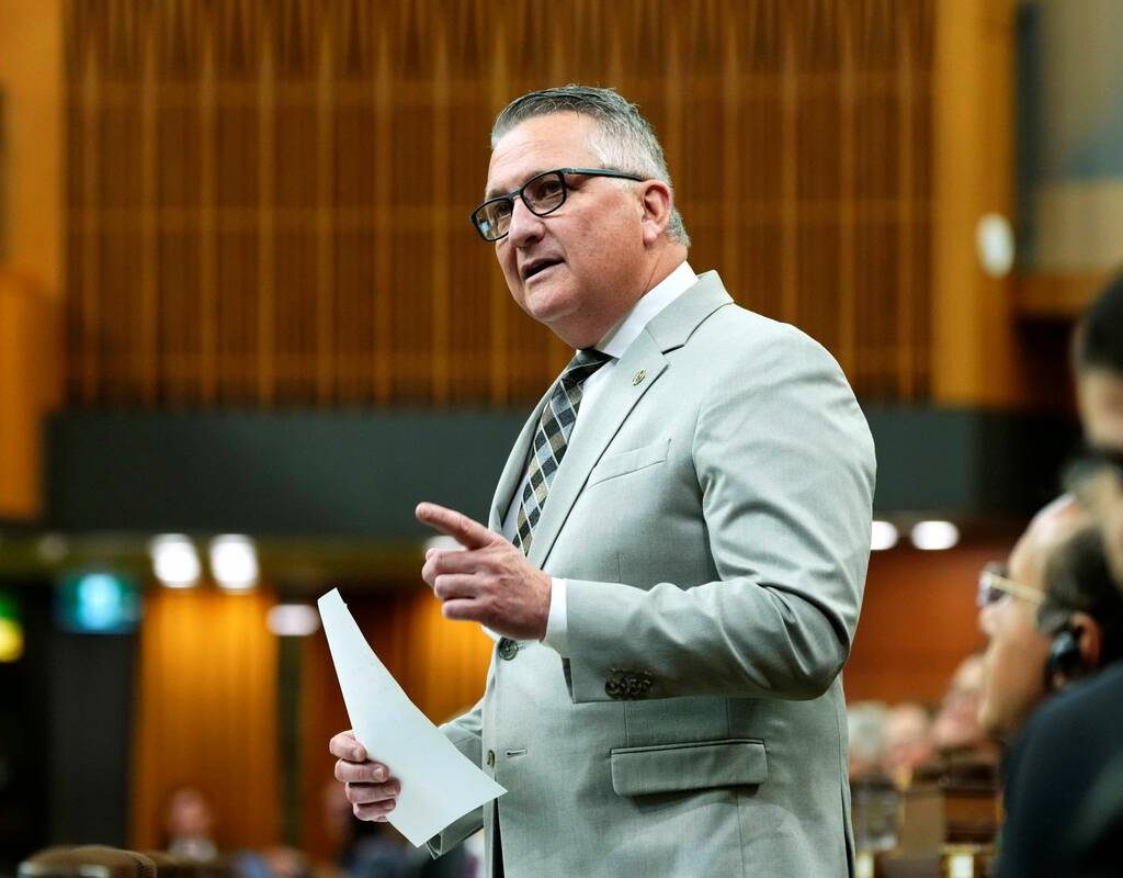 Minister of Agriculture and Agri-Food Heath MacDonald rises during Question Period in the House of Commons on Parliament Hill in Ottawa, Friday, June 20, 2025. Photo: Justin Tang/The Canadian Press via ZUMA Press