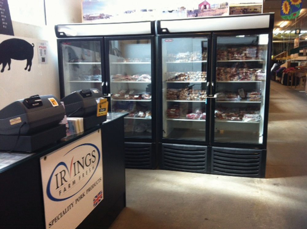 The Irvings enjoyed immediate success when they began selling their sausages, bacon, and other pork products at Old Strathcona Farmers’ Market in Edmonton.