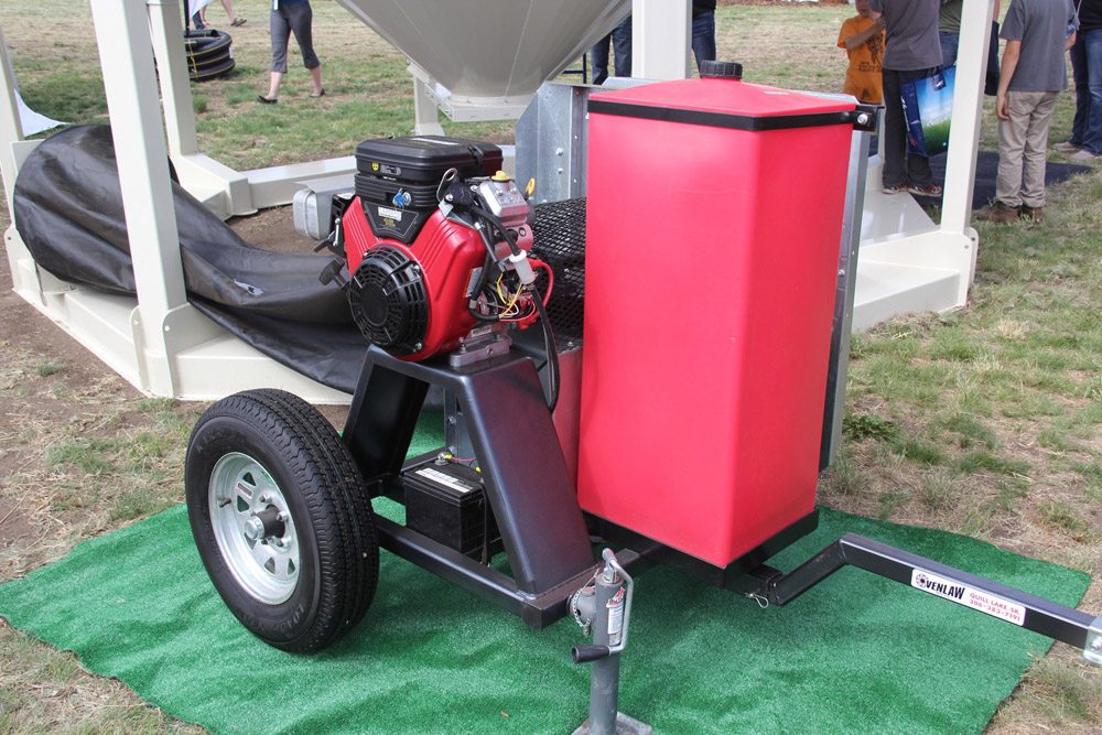 Venlaw’s new portable aeration fan for grain bins