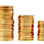 Stacks of Canadian Coins