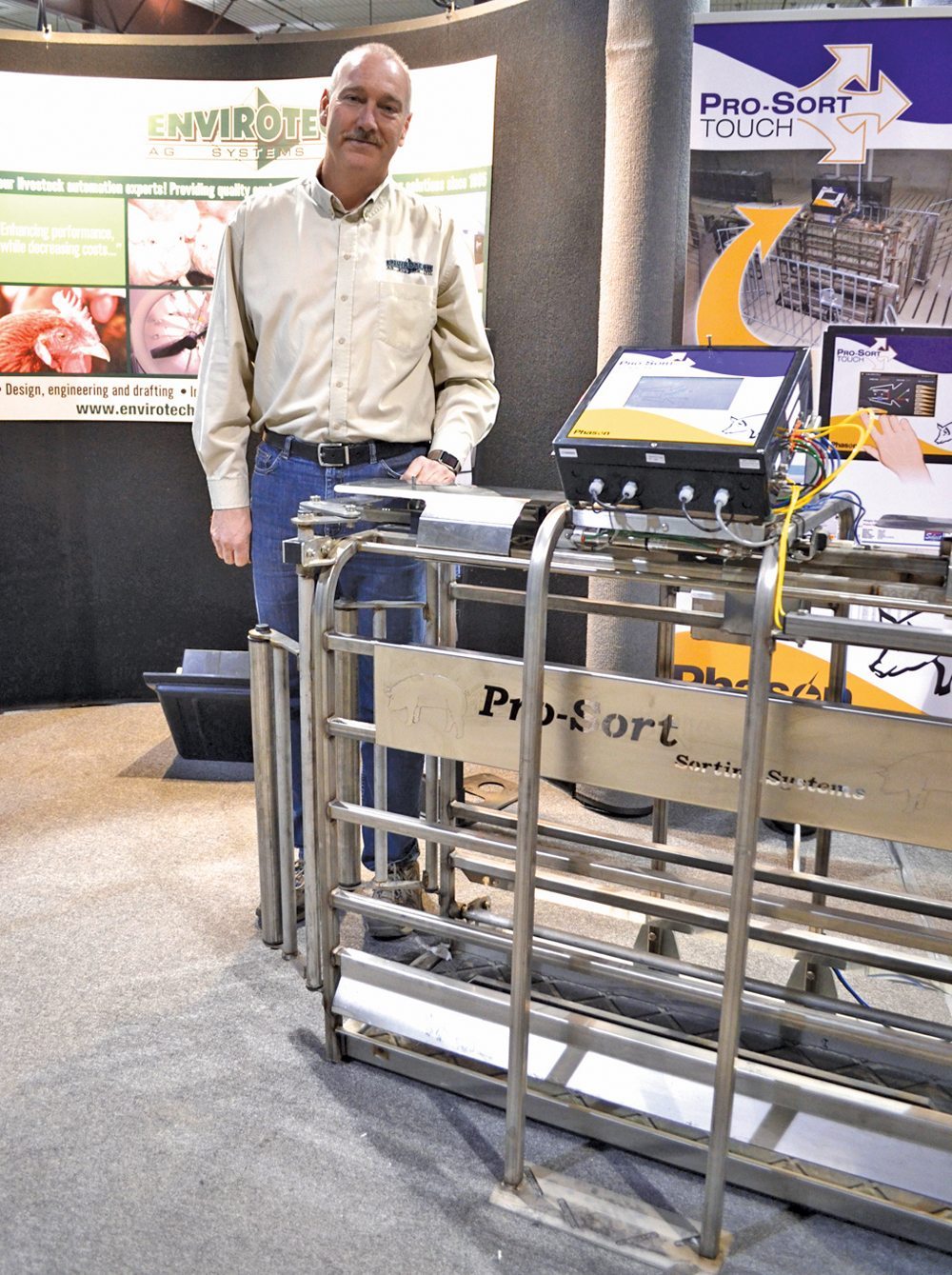 William Vis from Envirotech Ag Systems Ltd., said there are approximately 200 Maximus Sorters being used in Manitoba right now.