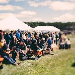Group of people at an outdoor festival.