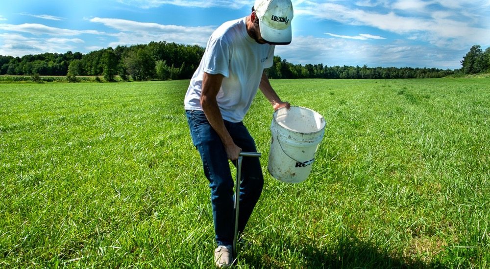 Soil is collected and scanned with a laser beam that heats the sample to a temperature between 20,000 C and 25,000 C.